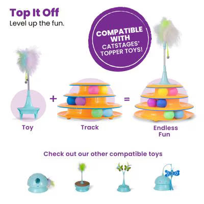 Catstages Tower of Tracks Interactive Cat Toy