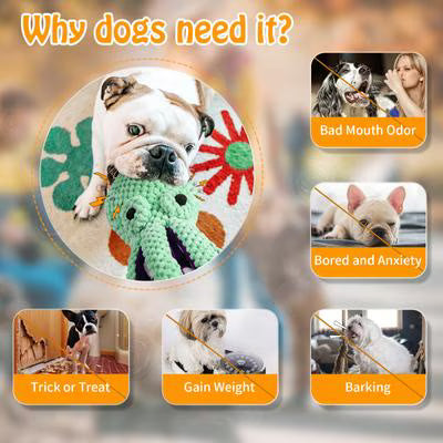 FUUFOME 13.5-in Plush Dog Toy, Green