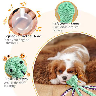 FUUFOME 13.5-in Plush Dog Toy, Green