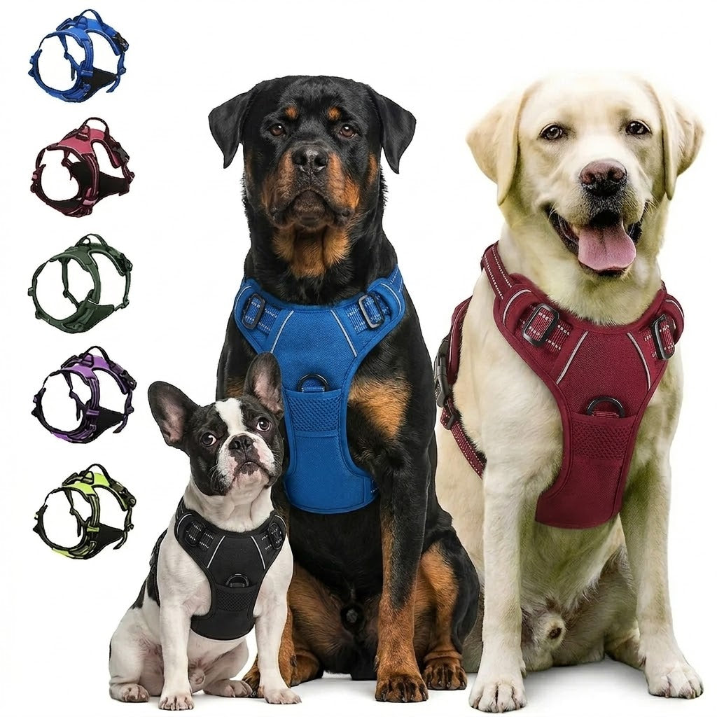 Dog Collars Harness Big Vests Leash