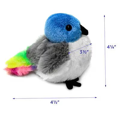 Pet Fit For Life Flapping Bird Interactive Cat Toy, Blue