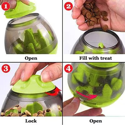 SunGrow Boredom & Separation Anxiety Relief Stimulation Treat Dispensing Cat & Dog Toy